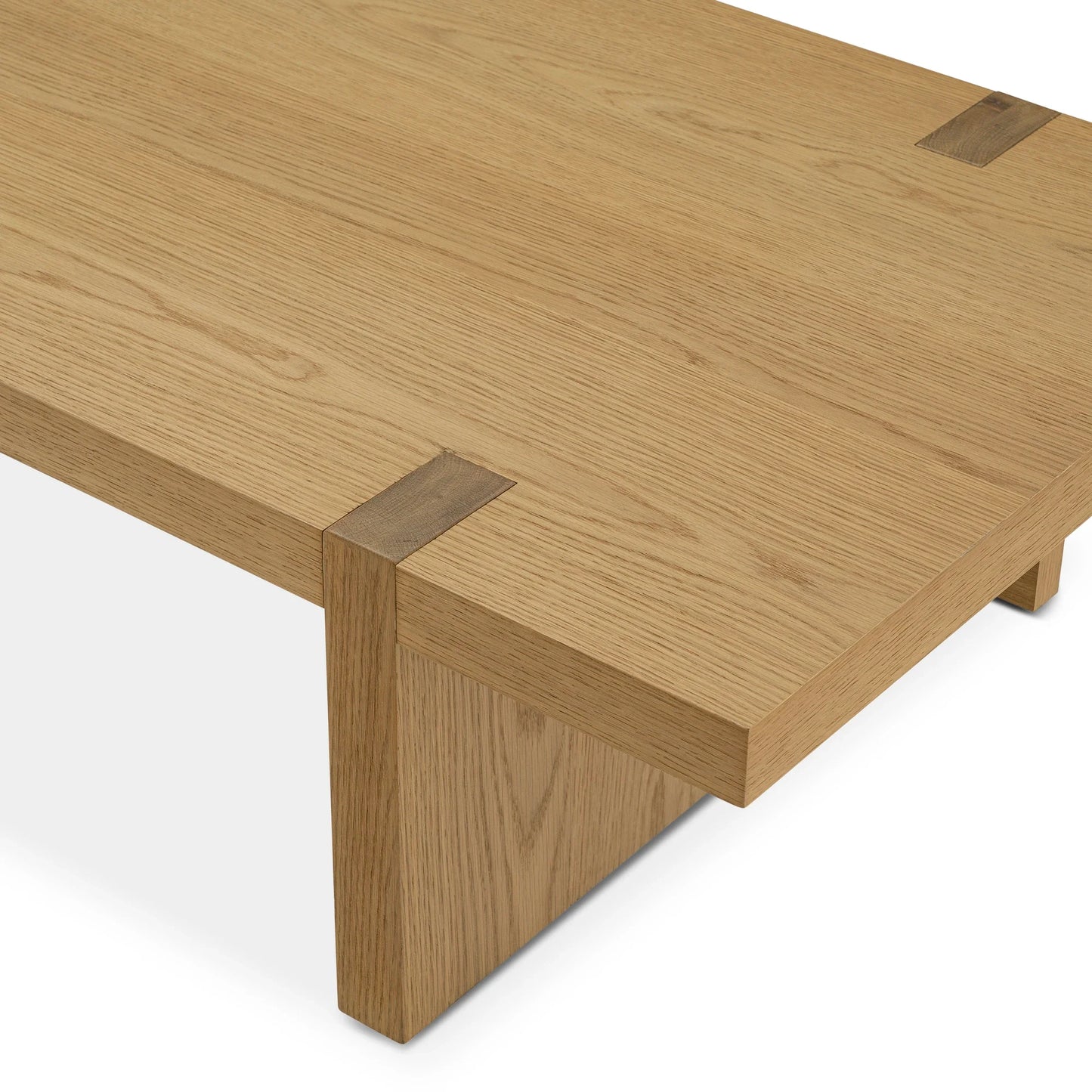 Elegant low profile coffee table with a sleek modern design perfect for contemporary interiors