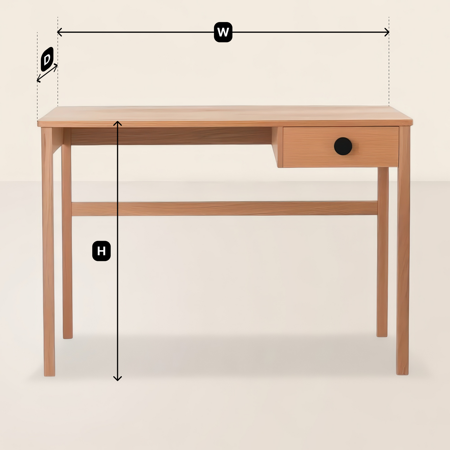 Classic Study Desk Functional Minimalist Design for Home Office