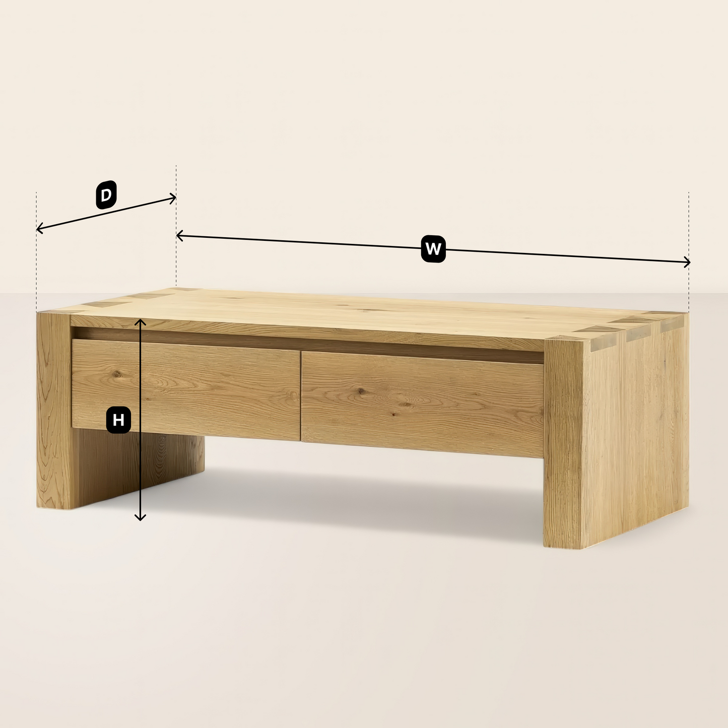 Modern Living Room Table with Hidden Storage