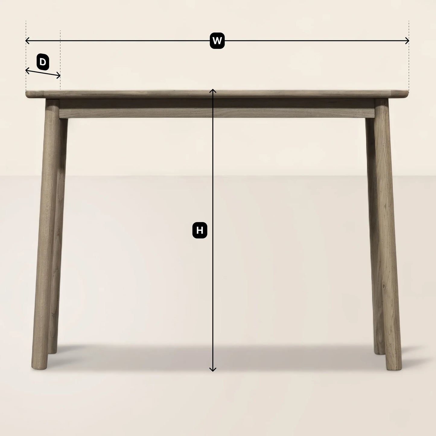 Minimalist Entryway Console Table Slim Profile Elegant Design