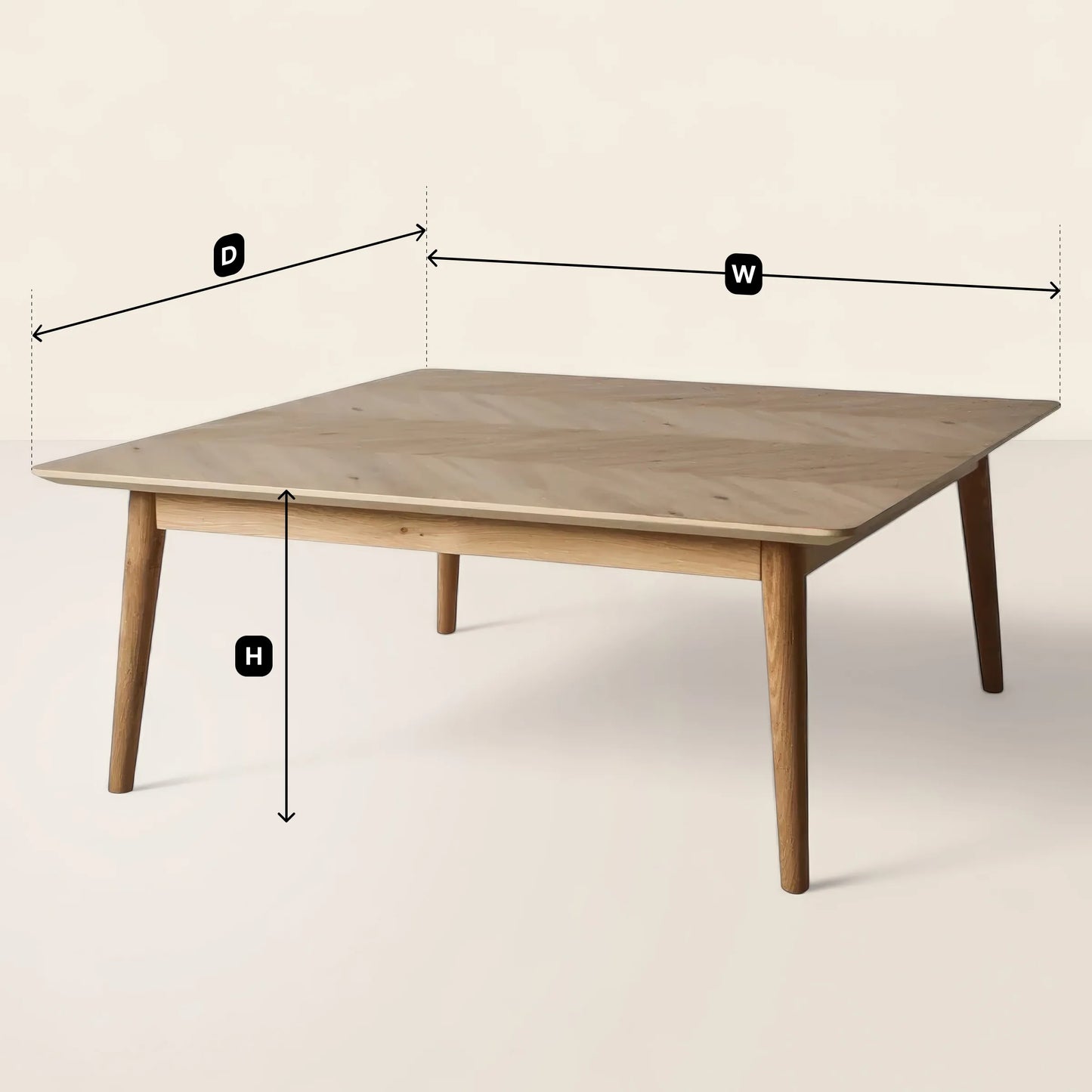 Modern Square Coffee Table Minimalist Elegant Design