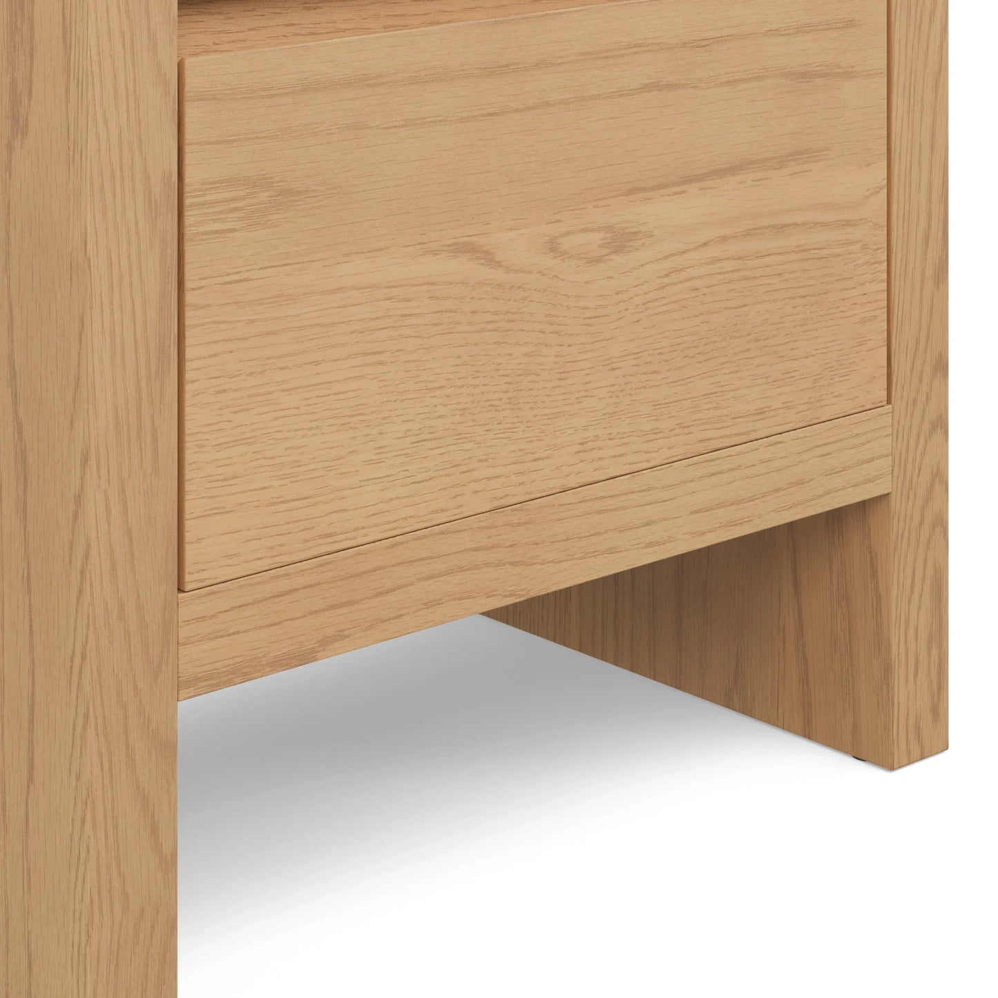 Modern Nightstand Two Drawers Minimalist Bedroom Storage Elegant Design