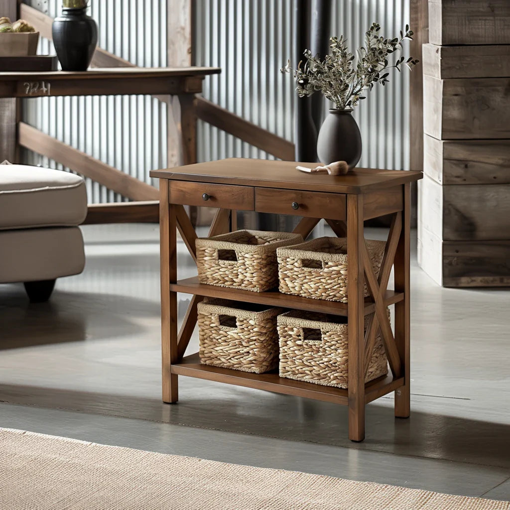 Console Table for Storage and Home Decor