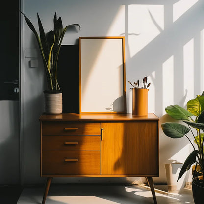 Mid Century Modern Console Table Elegant Functional Design