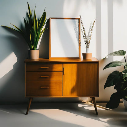 Mid Century Modern Console Table Elegant Functional Design