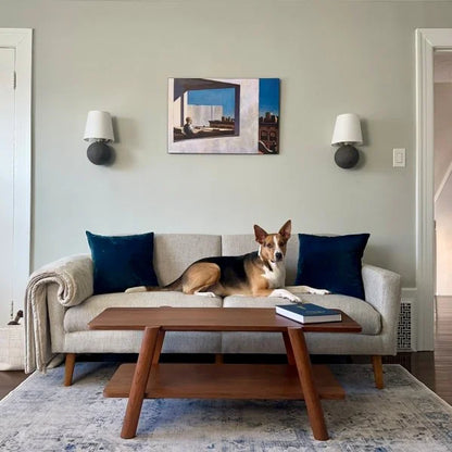 Modern Rectangular Coffee Table Double Tier Design