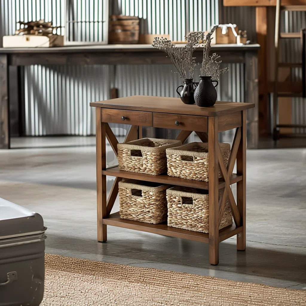 Console Table for Storage and Home Decor