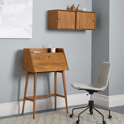 Modern Compact Foldable Writing Desk Minimalist Design