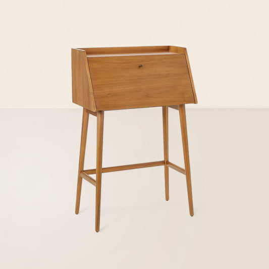 Modern Compact Foldable Writing Desk Minimalist Design