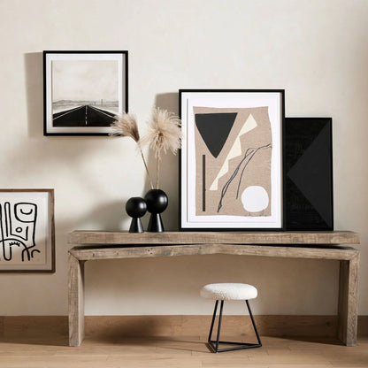 Archer Reclaimed Console Table Angular Modern Design