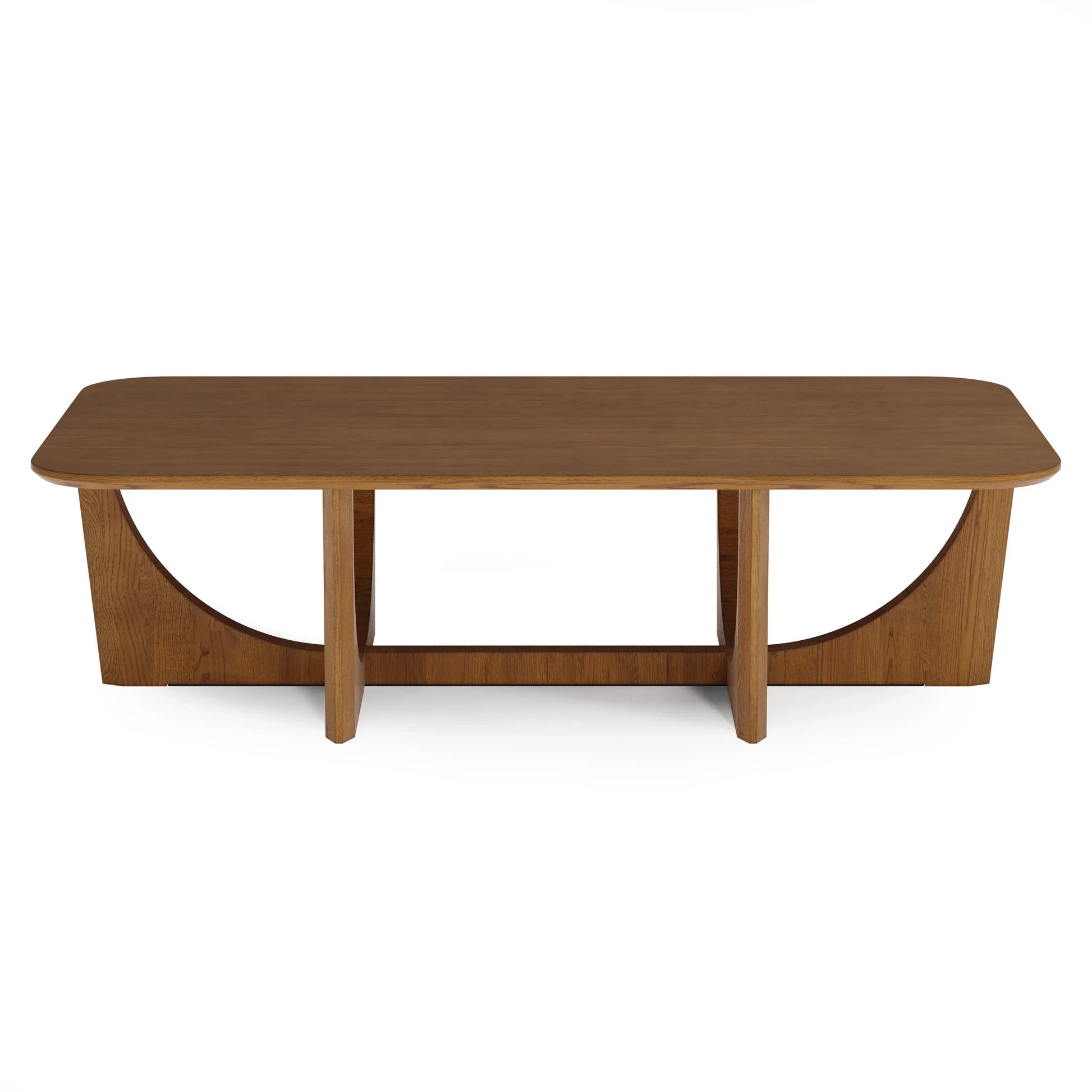 Architectural Coffee Table with geometric sculptural base