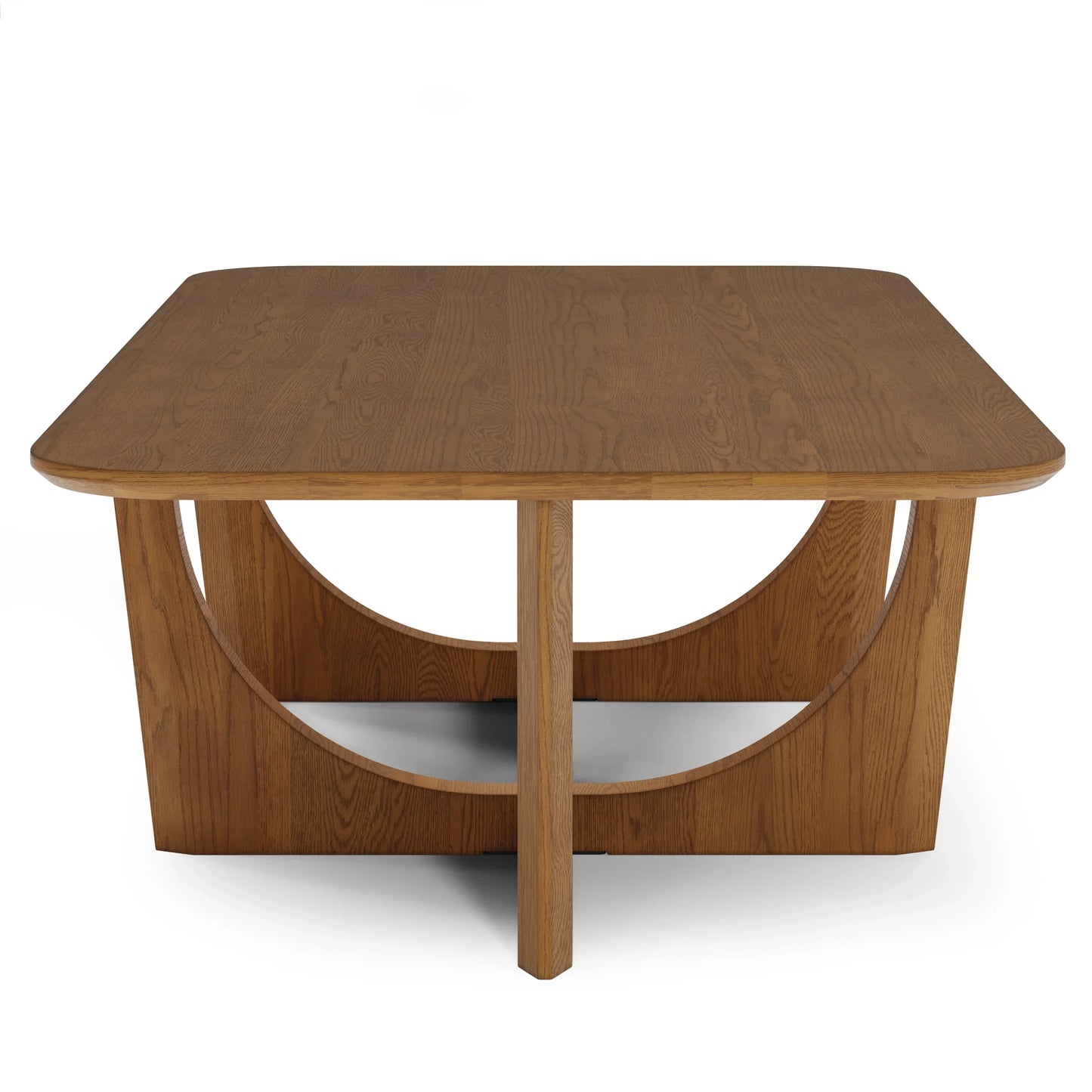 Architectural Coffee Table with geometric sculptural base