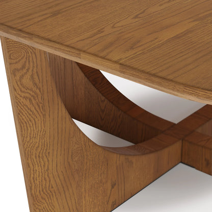 Architectural Coffee Table with geometric sculptural base