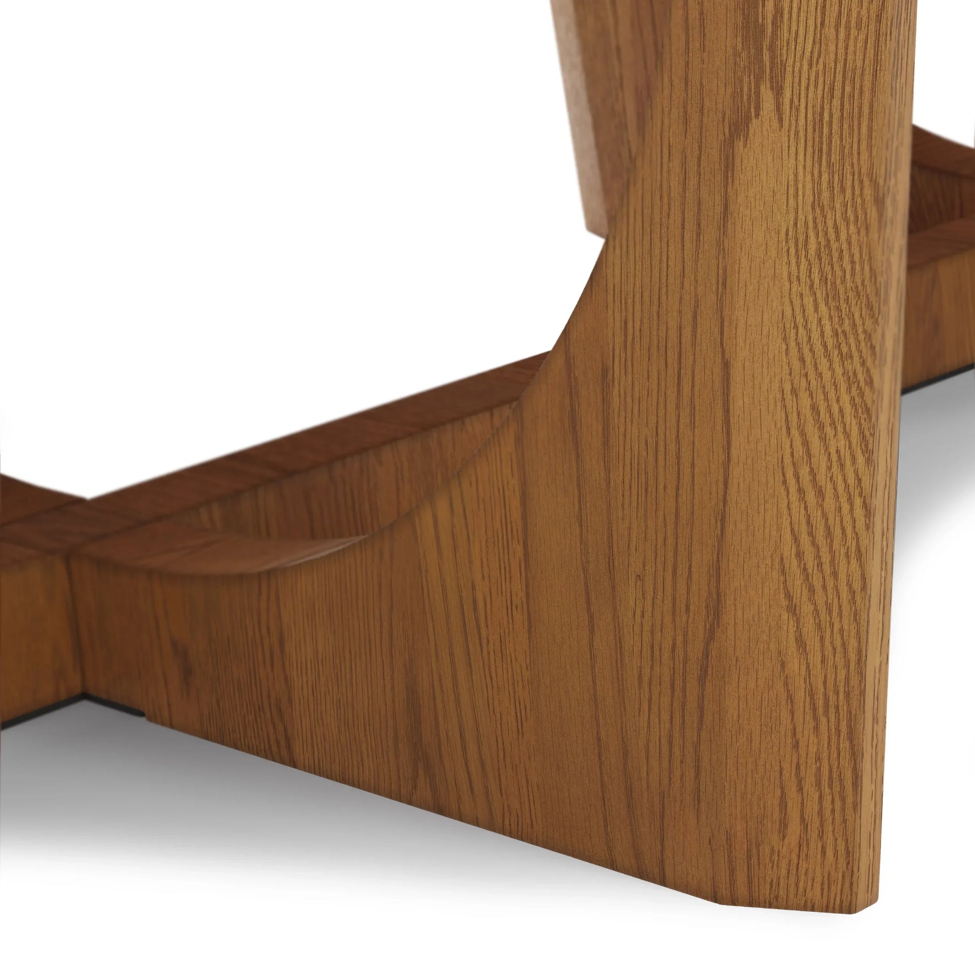 Architectural Coffee Table with geometric sculptural base