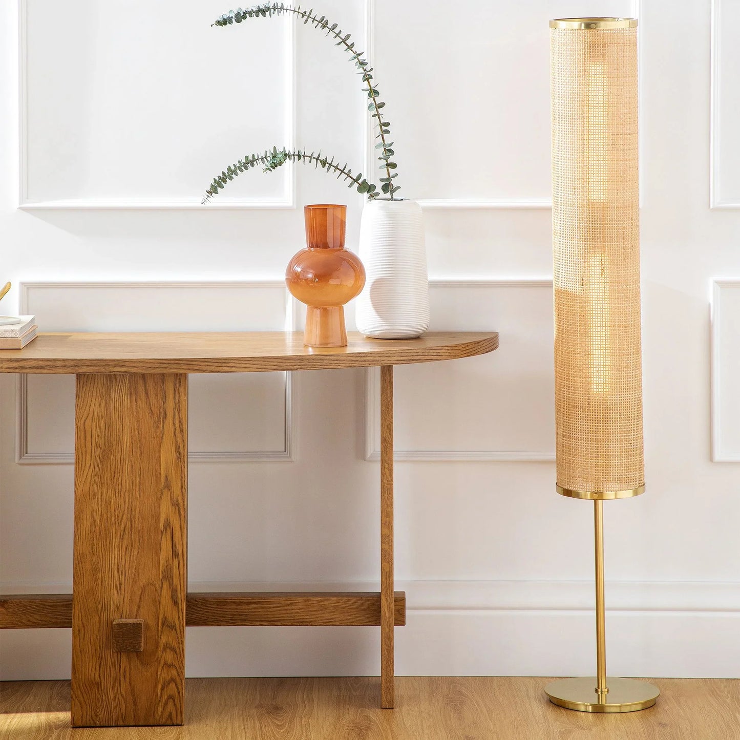 Crescent Console Table Elegant Home Accent