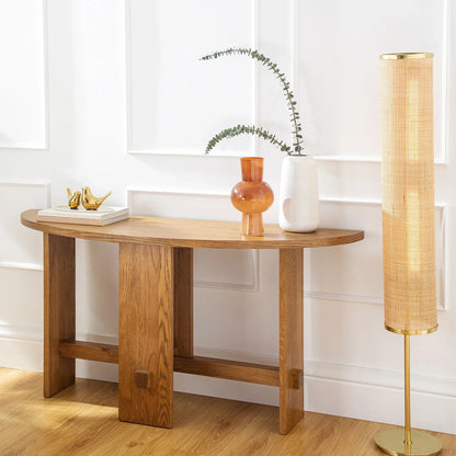 Crescent Console Table Elegant Home Accent