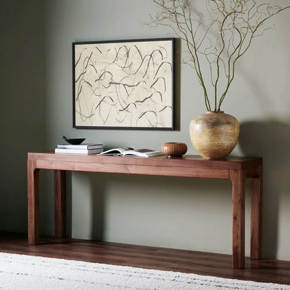 Modern Console Table Slim Design