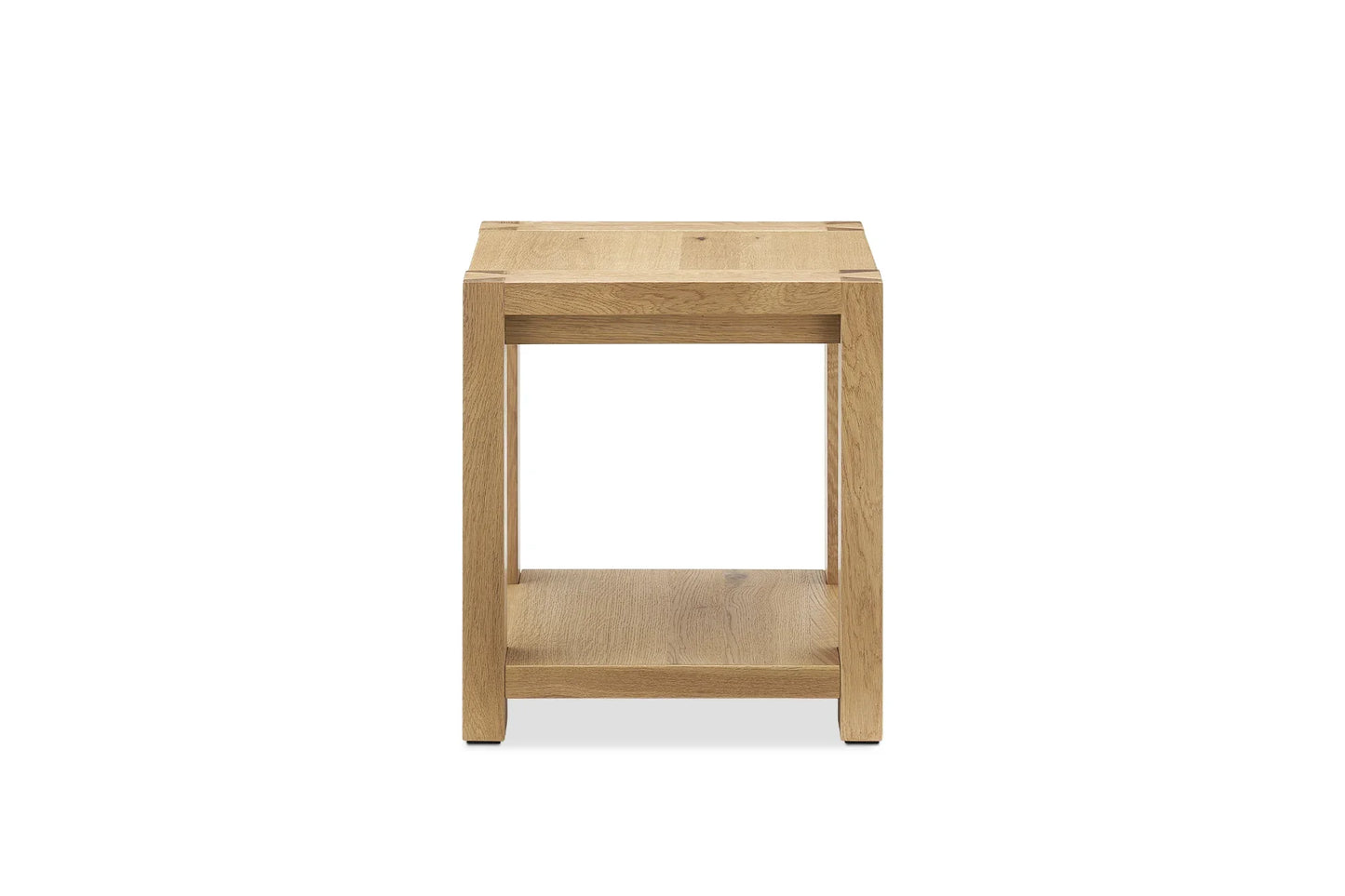 Modern Minimalist Side Table with a sleek design and open storage shelf perfect for any contemporary space