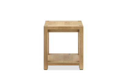 Modern Minimalist Side Table with a sleek design and open storage shelf perfect for any contemporary space