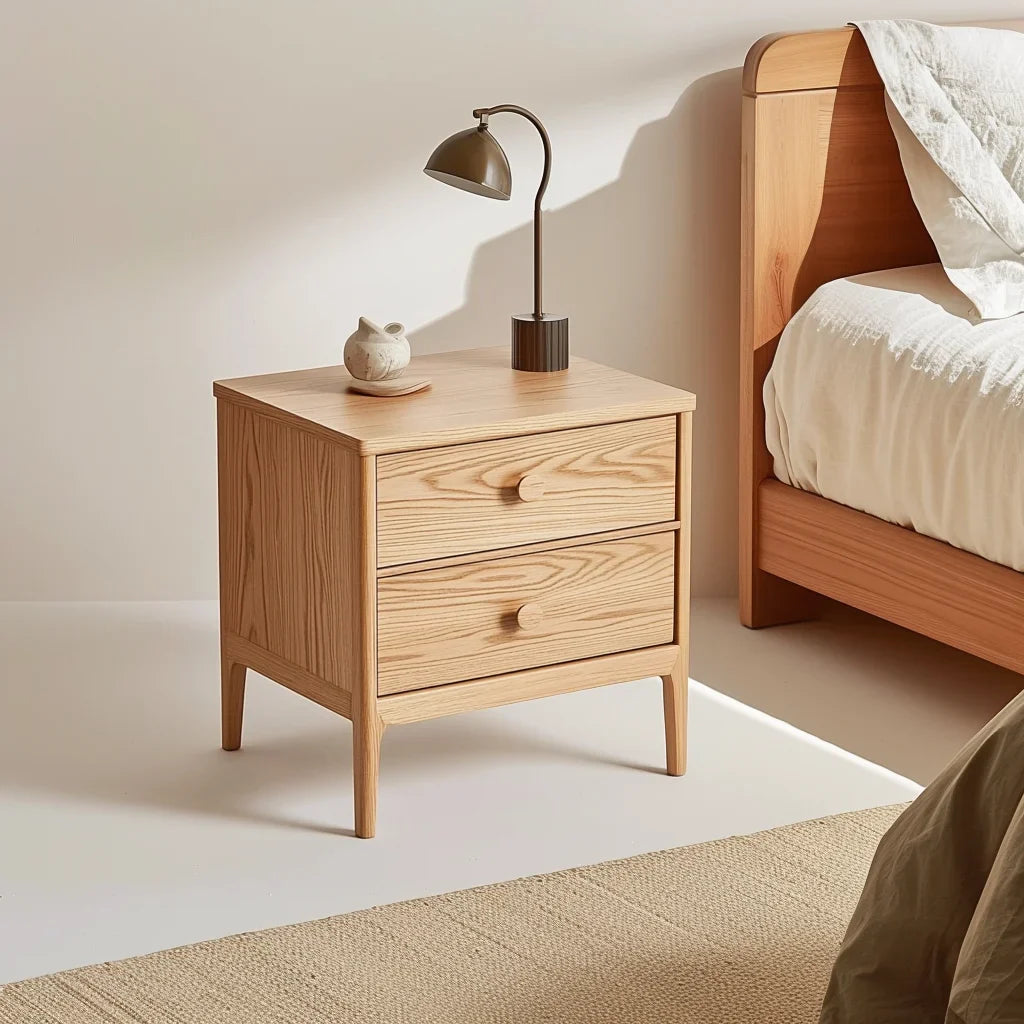 Captivating Modern Nightstand with three drawers in a stylish bedroom