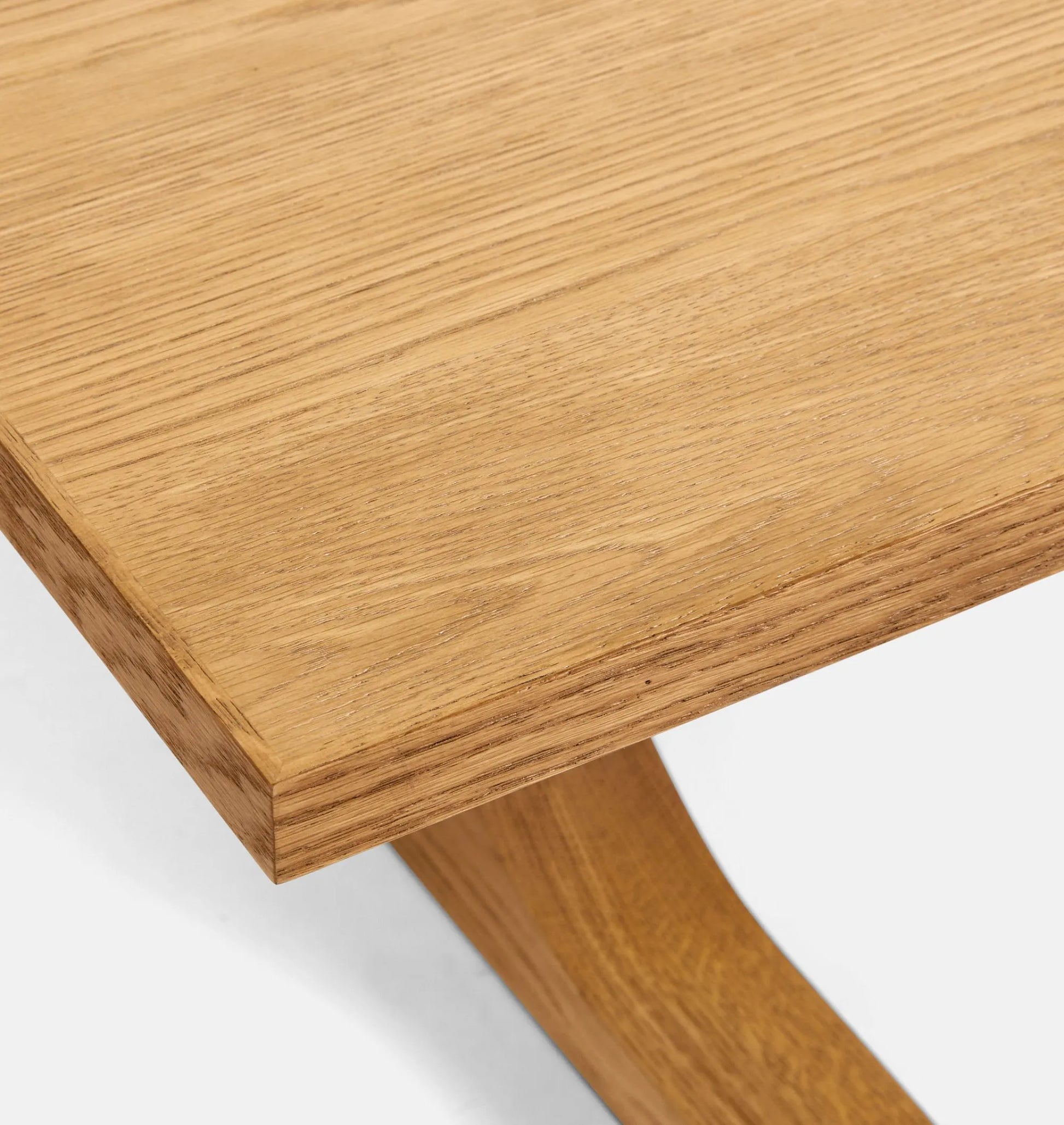 Classic Coffee Table with trestle base and natural wood finish