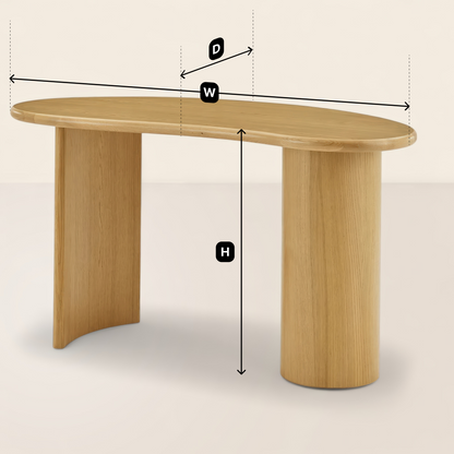Modern Kidney Shaped Desk Unique Contemporary Design