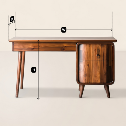 Minimalist Desk with Storage for Modern and Flexible Workspaces