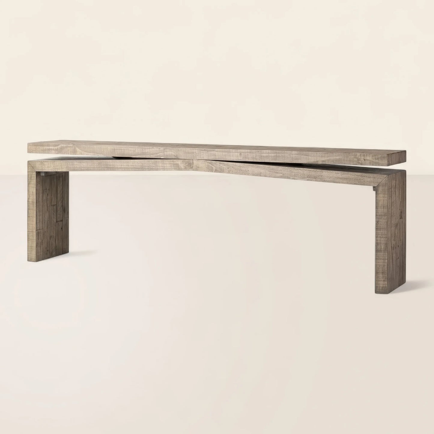 Archer Reclaimed Console Table Angular Modern Design