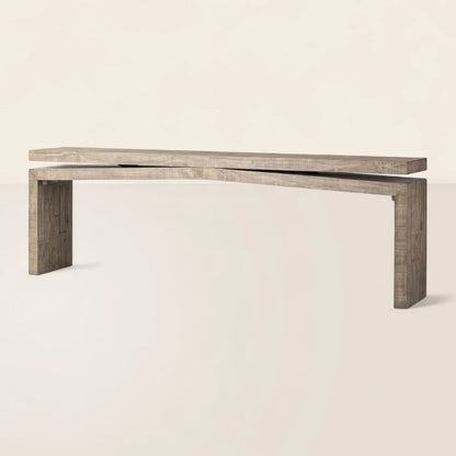 Archer Reclaimed Console Table Angular Modern Design