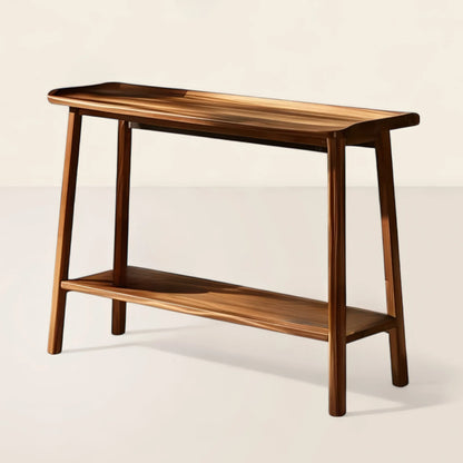 Mid Century Modern Console Table Elegant Wood Finish