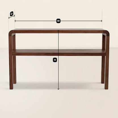 Mid Century Console Table with Clean Minimalist Lines
