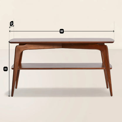 Mid Century Console Table Showcasing Timeless Elegance