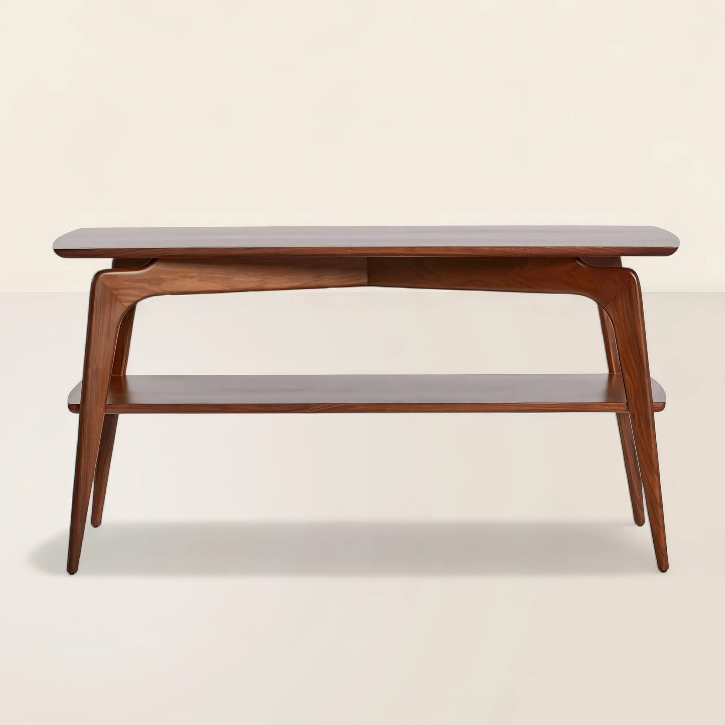 Mid Century Console Table Showcasing Timeless Elegance