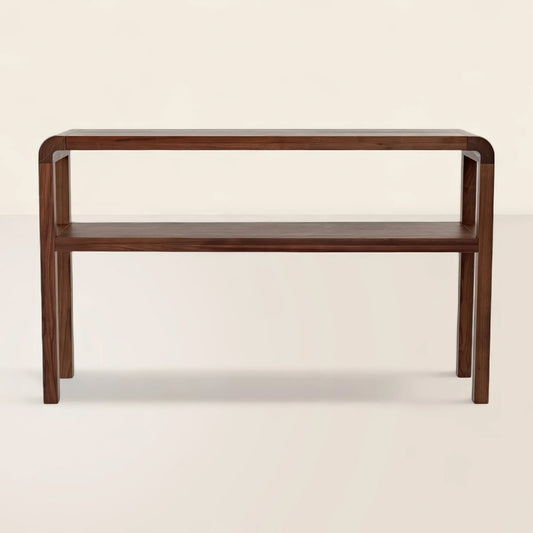 Mid Century Console Table with Clean Minimalist Lines