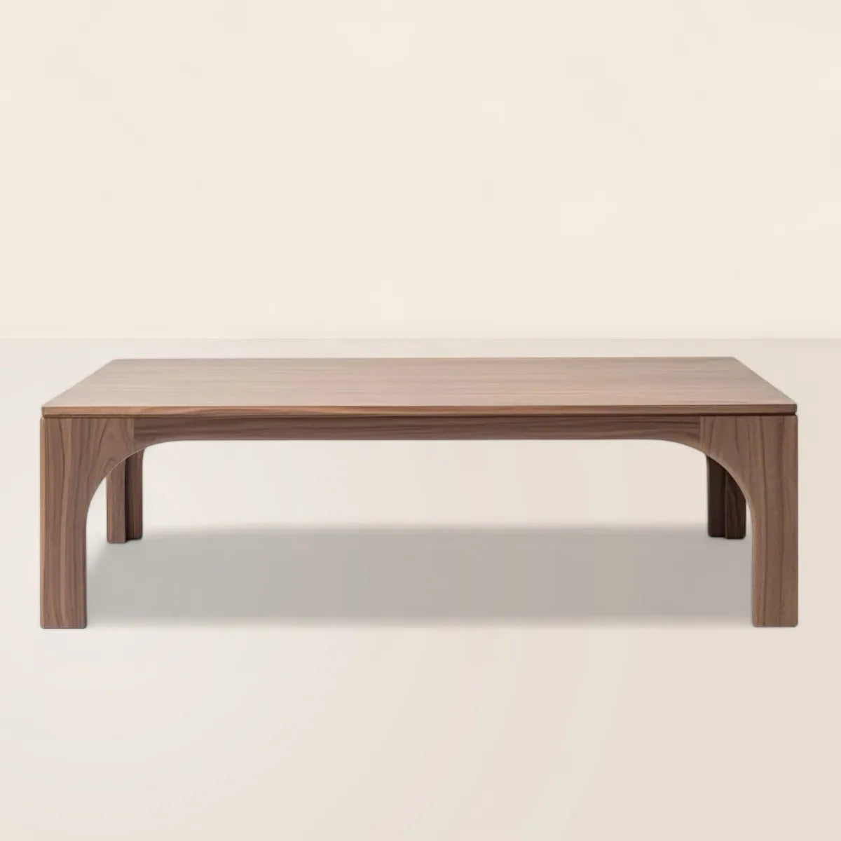Arched Leg Coffee Table Grounded Elegance for Modern Spaces
