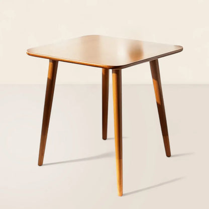 Mid Century Modern Accent Table Compact Wood Design