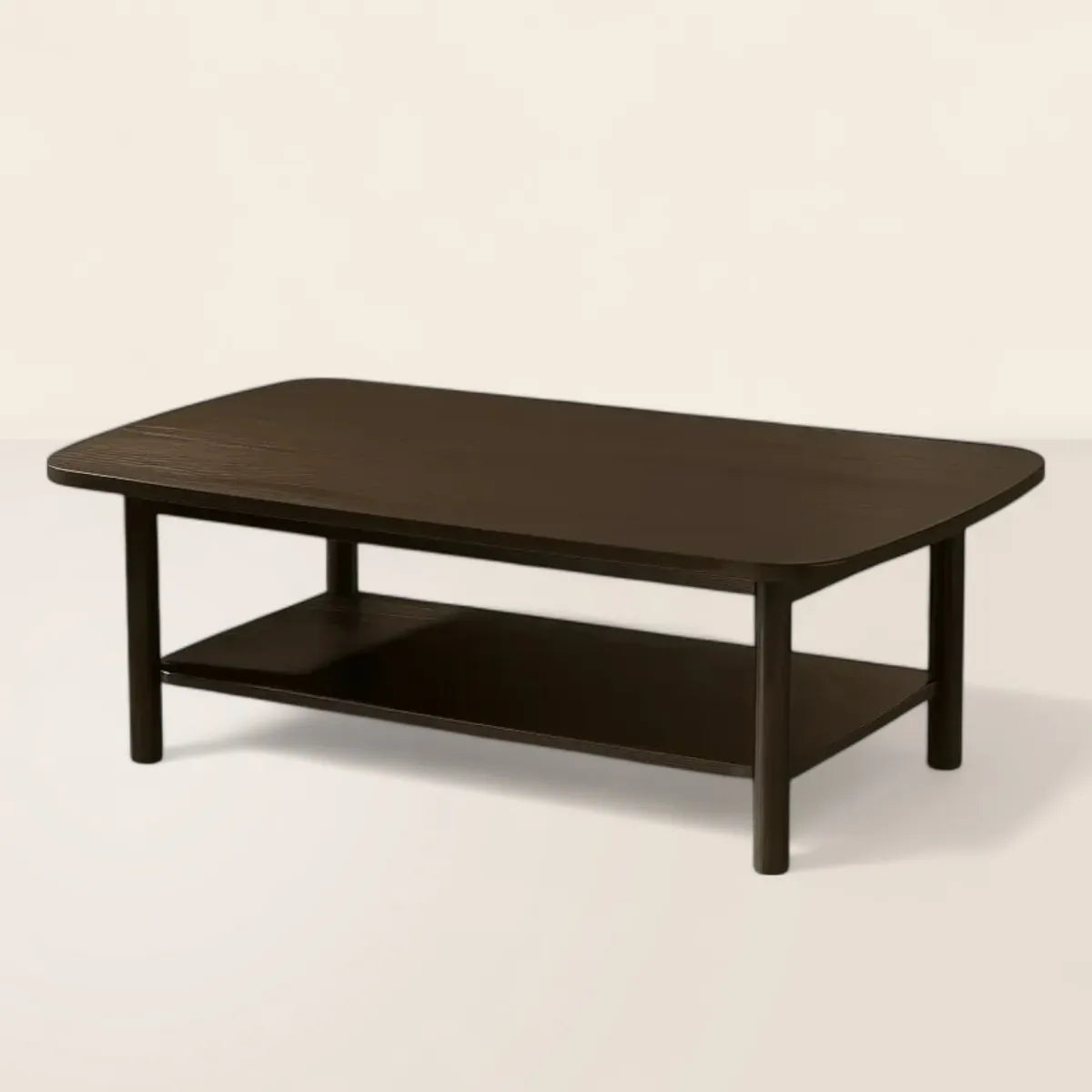 Elegant Coffee Table Modern Design with Open Storage Shelf