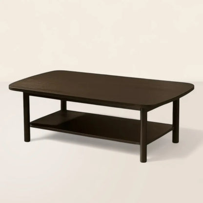 Elegant Coffee Table Modern Design with Open Storage Shelf