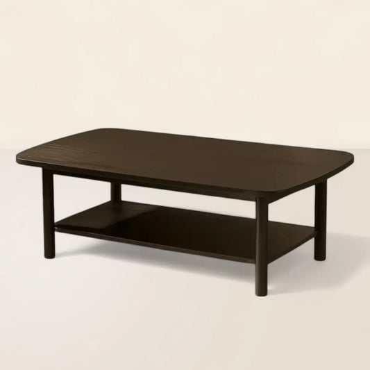 Elegant Coffee Table Modern Design with Open Storage Shelf