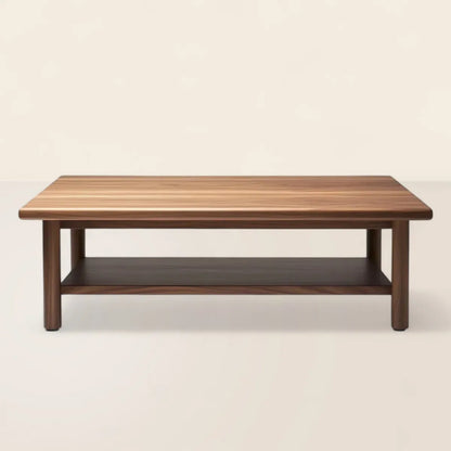 Essential Coffee Table with Open Shelf Design