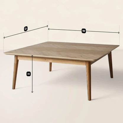 Modern Square Coffee Table Minimalist Elegant Design