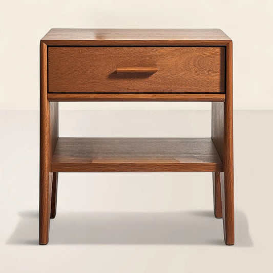 Elegant Nightstand Storage Drawer Shelf Design