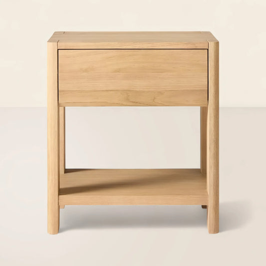 Elegant Bedroom Nightstand Storage Space Saving Design