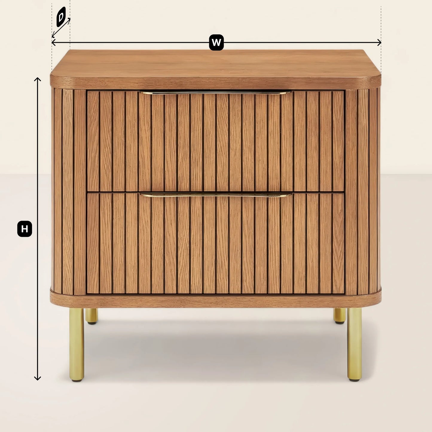 Luxury Nightstand Modern Design with Elegant Storage