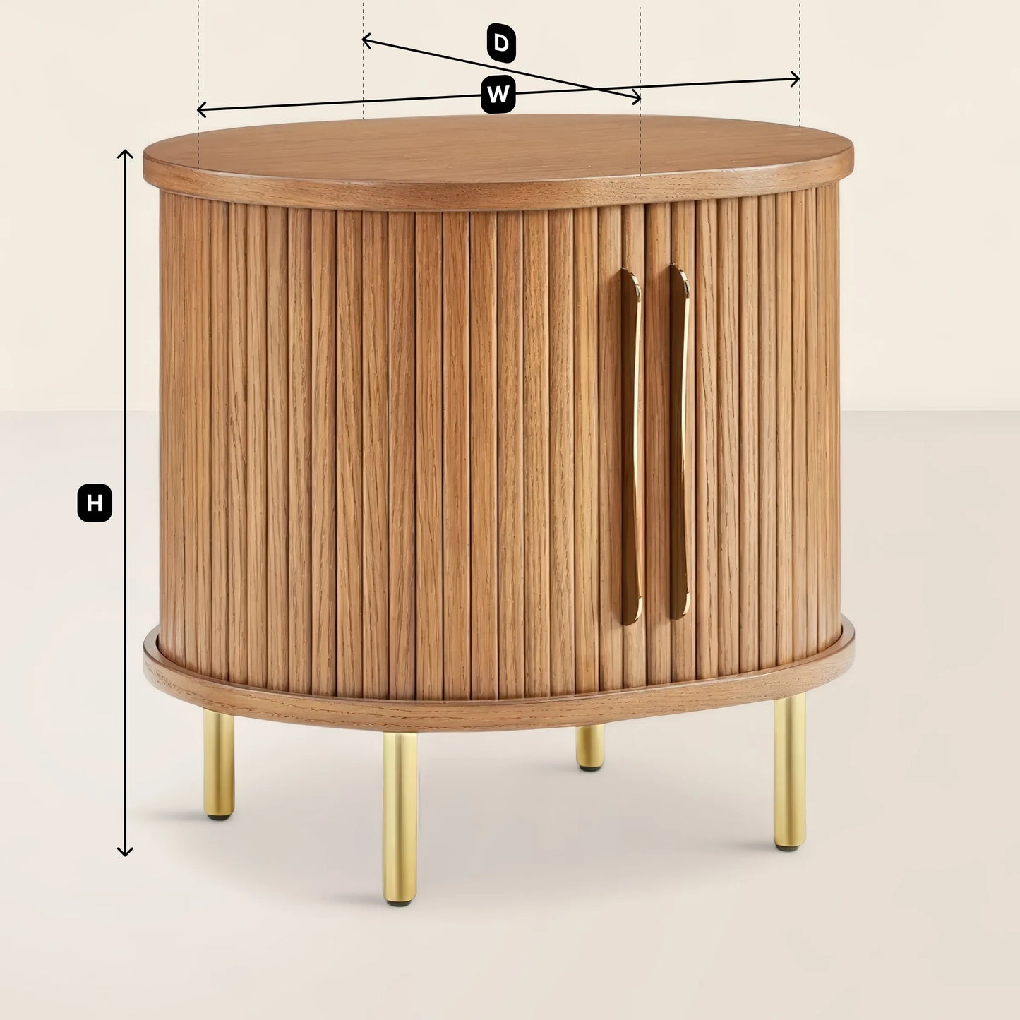 Luxury Round Nightstand Stylish and Functional