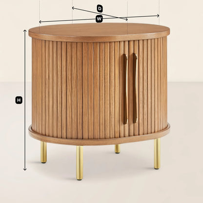 Luxury Round Nightstand Stylish and Functional