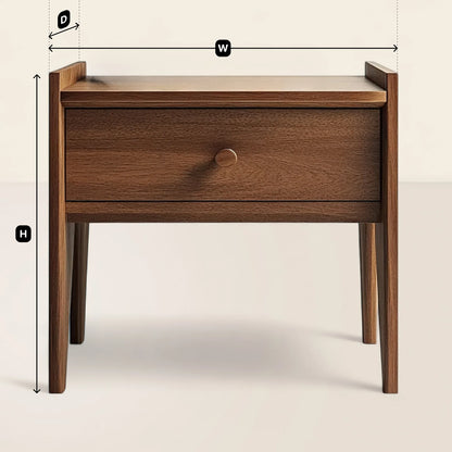 Minimalist Nightstand Elegant Storage Compact Bedroom Accent