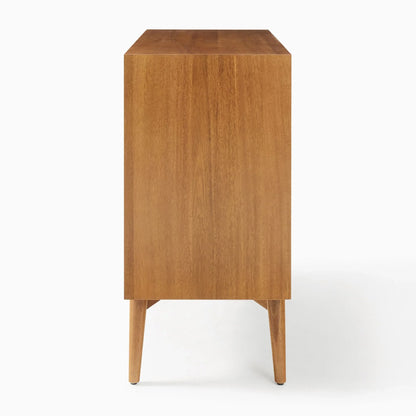 Mid-Century Console Table Storage Cabinet
