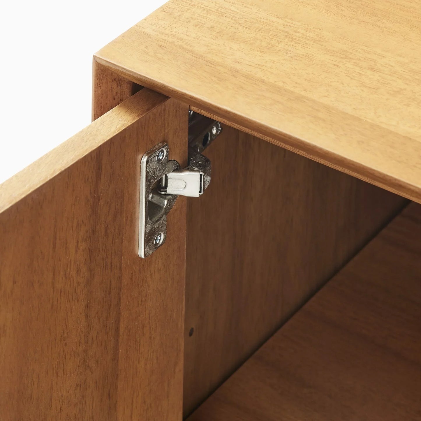 Mid-Century Console Table Storage Cabinet