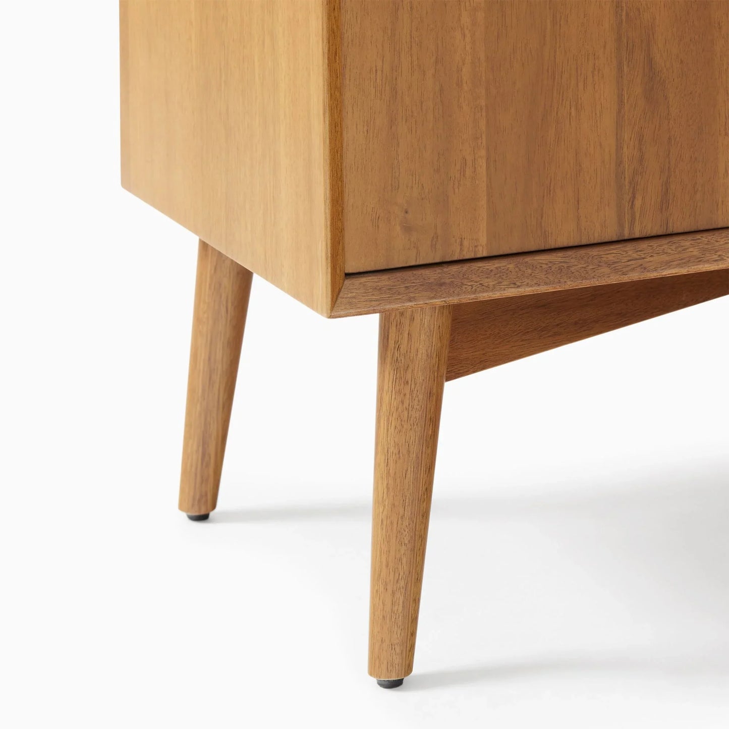 Mid-Century Console Table Storage Cabinet